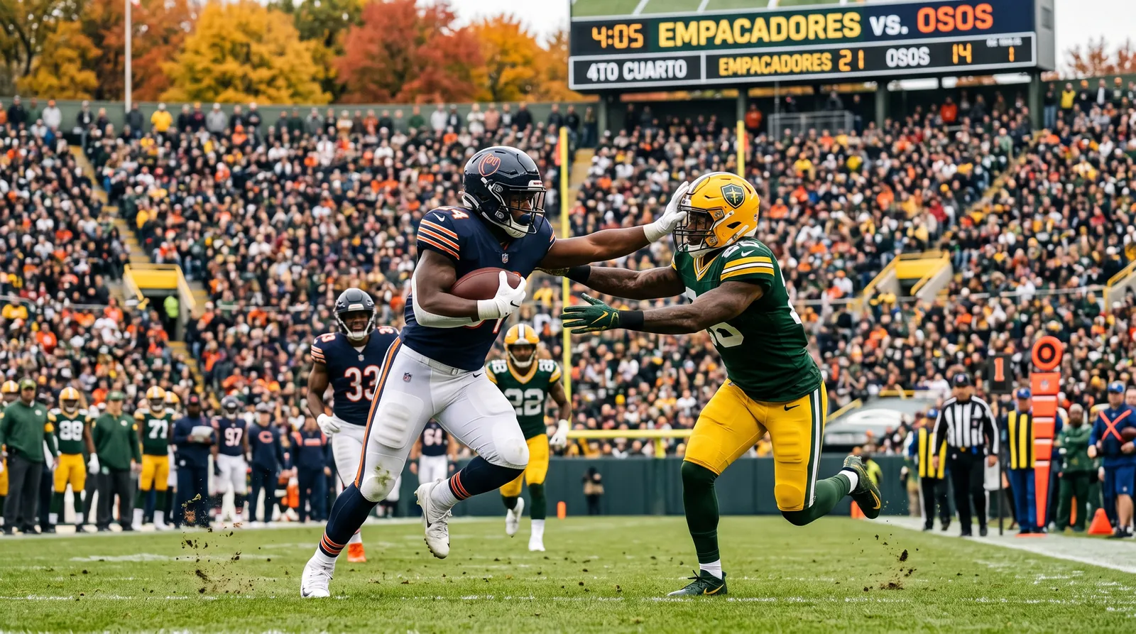 Osos vs. Empacadores: análisis y pronóstico del clásico en Lambeau Field