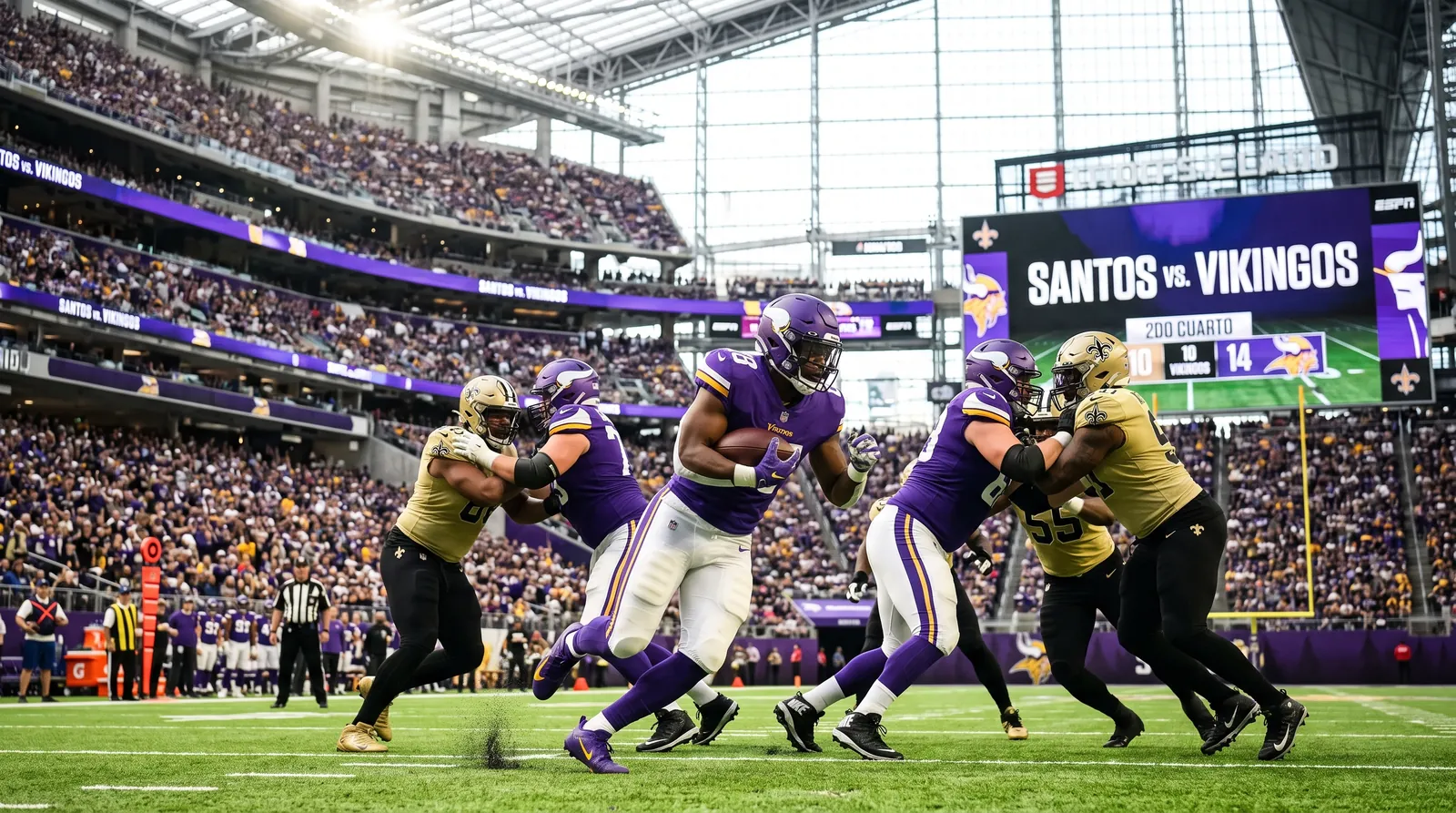 Vikingos vs. Santos: análisis y pronóstico de la Semana 5